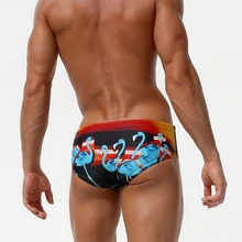 Новые плавательные мужские трусы, сексуальные плавки, низкая посадка, купальный костюм, купальный костюм для серфинга, бикини, Мужская пляжная одежда, пляжные шорты