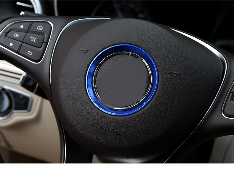 50PCS Car steering wheel decorative circle modified sequins sticker for Mercedes Benz A Class B Class C Class E Class GLK