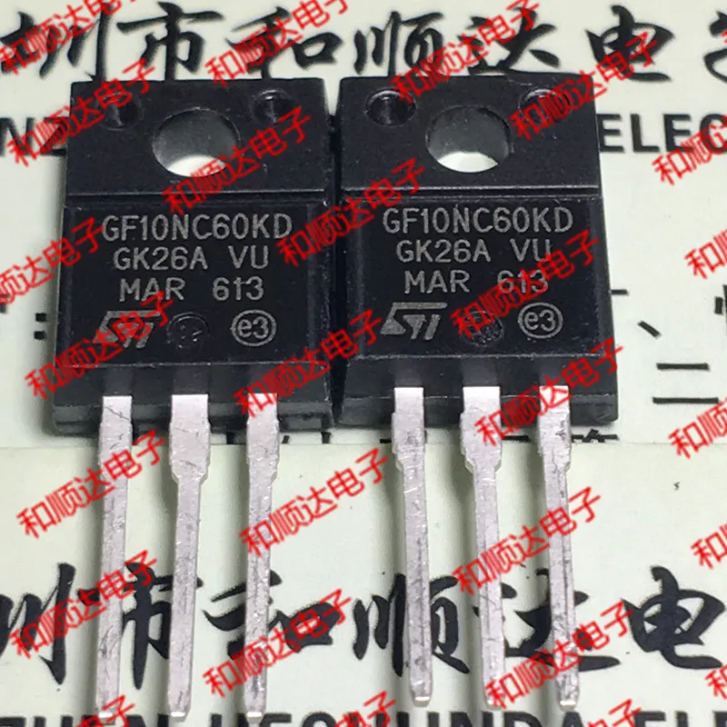 5 шт./STGF10NC60KD GF10NC60KD TO-220F 600V 10A TO220F