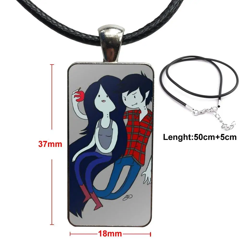 Funny Adventure Time Marceline Steel Color Glass Cabochon With Rectangle  Shaped Pendant Choker Necklace For Women Men - AliExpress