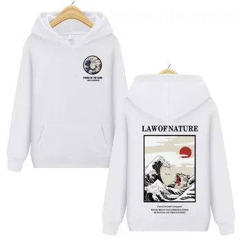

Harajuku Japanese Embroidery Funny Cat Wave Printed Fleece Hoodies 2019 Winter Japan Style Hip Hop Casual Sweatshirts Streetwear