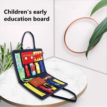 Tableau des activités pour entraînement à la motricité fine pour enfant, jouet éducatif pour la petite enfance, capacité à s'occuper de soi même, pour âge préscolaire, éducation sensorielle, Montessori,