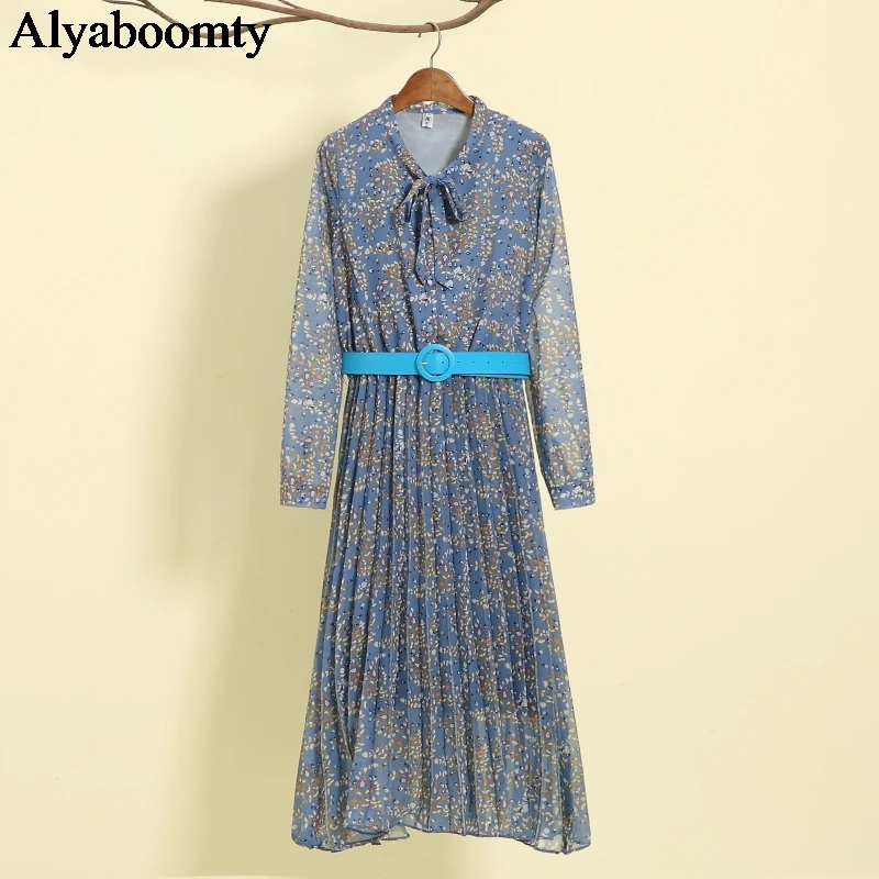 2021 в Корейском стиле Стиль Сезон весна осень Женское длинное платье с воротником