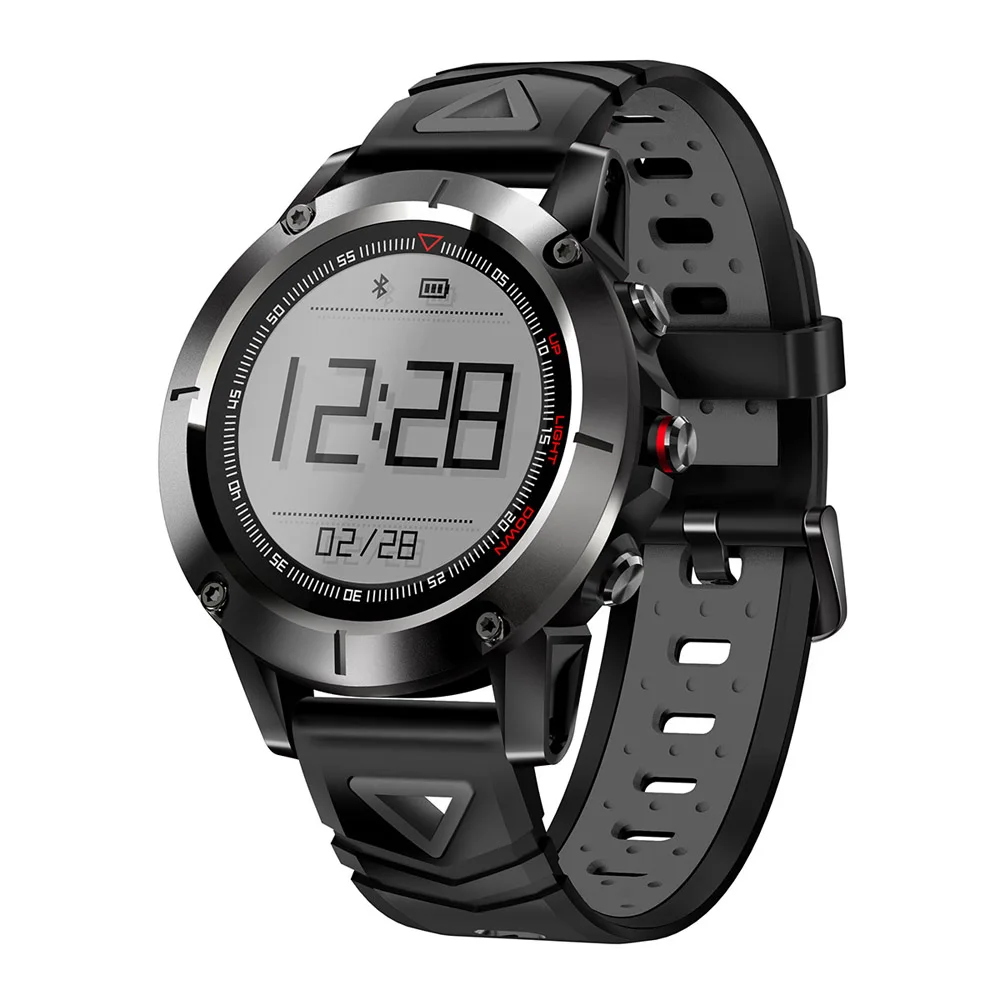 

GPS Location Smartwatch Blood Pressure Monitor Waterproof Smart Sport Watch Semi Transparent Display Altitude Message Reminder