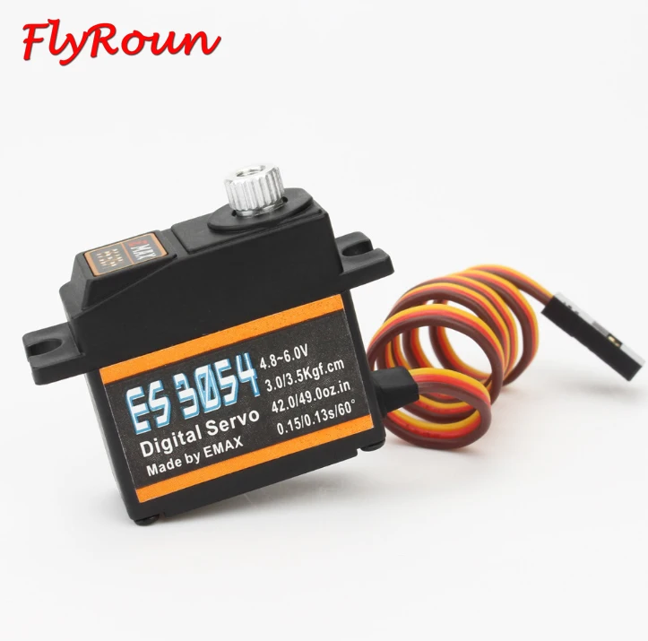 1 шт. EMAX ES3003 ES3004 ES3053 ES3054 17g пластик/Металл Аналоговый/цифровой сервопривод для F3A 3D