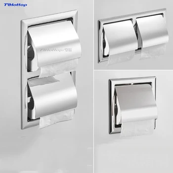 

Tlhottop Recessed/Wall-in 304 Stainless Steel Toilet Paper Holder Bathroom Accessories YJ-8850