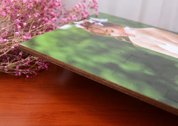 Free shipping 1pcs Personalized wood custom photo party Background or game props photograph Wedding car house decoration as gift