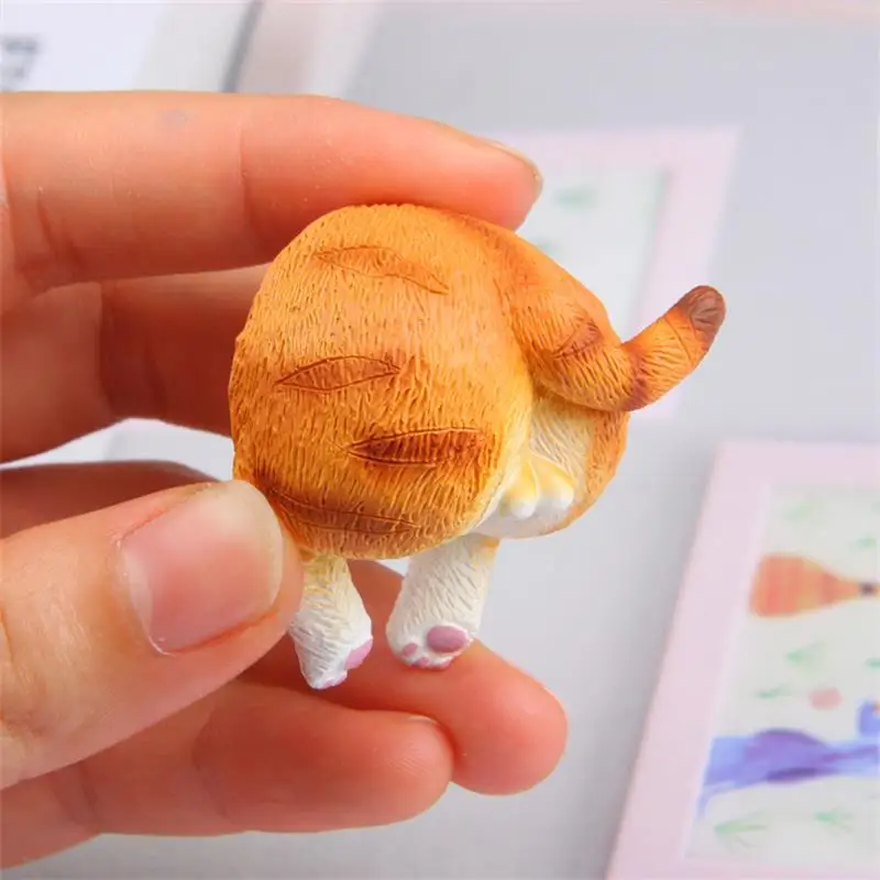 DIY милые киска задница сувенирные магниты для холодильника наклейка на холодильник набор магнитов 3D декор пустая магнитная доска игрушка на холодильник кошка