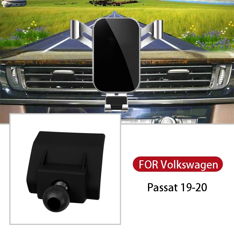 

Luxurious Hot Car Mobile Phone Holder GPS Support Accessories Smartphone Air Vent Stand Clip Mount For Volkswagen Passat 19 20