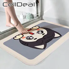 Anti-slip Absorb water Bath mat Cartoon Cute eyelash Bathroom kitchen bedroon floor mat Entrance kids prayer mat 40*60cm