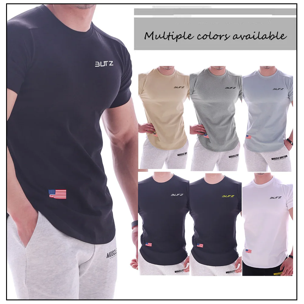 

2020 New Trend Men's Leisure Sports Running Exercise Outdoor Short-Sleeved Comfortable and Fashionable Breathable T-Shirt