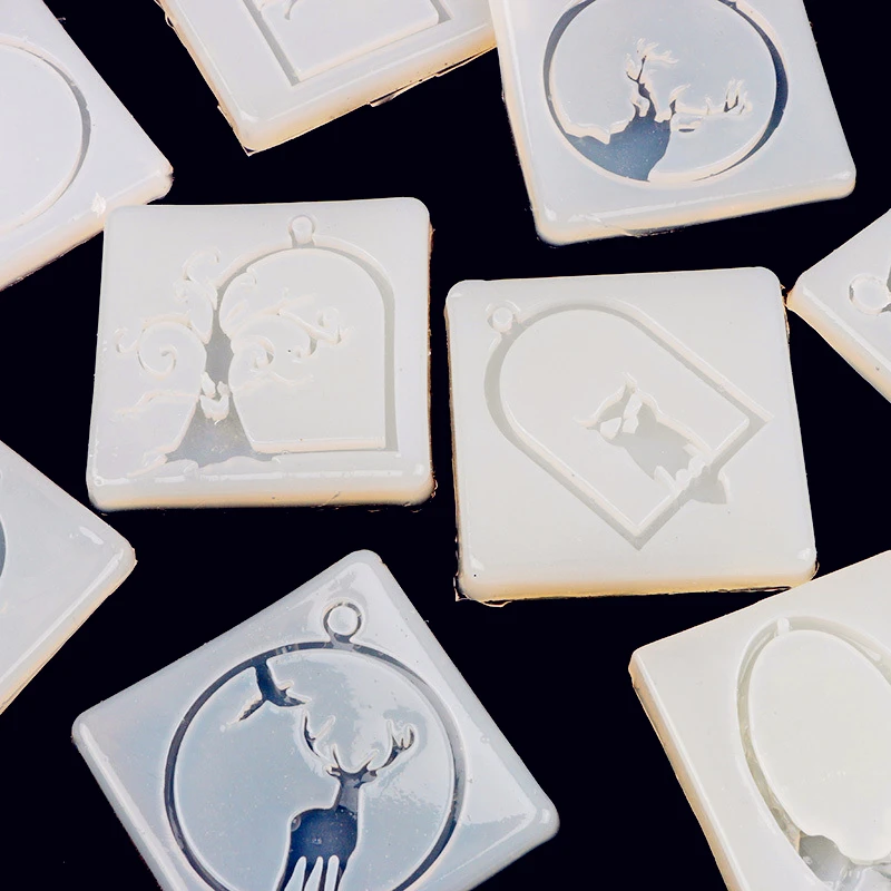 14 стилей на выбор Прозрачная силиконовая форма для ювелирной рамы подвеска в