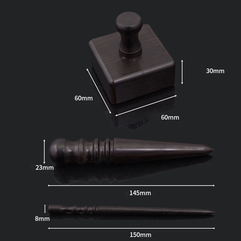 Leathercraft Slicker Round Burnisher Ebony Wood Leather Burnisher Leather Slicker Tool Polished Rods Edge Tools 1PCs leather tools leather craft tool kit leather craft tools leather craft tool