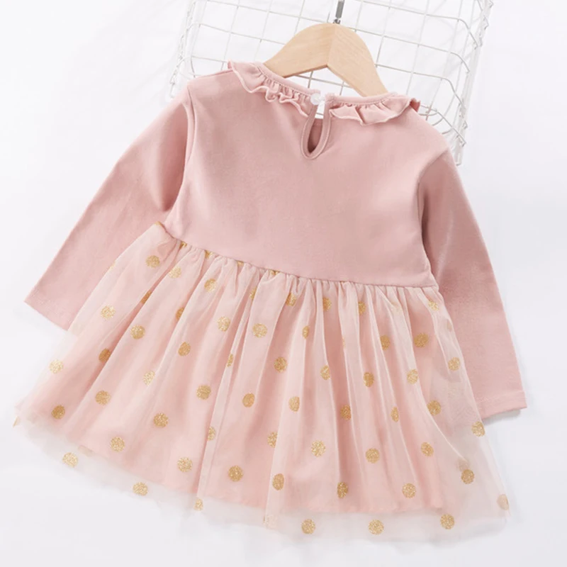 Sodawn/ г. Платья для девочек; новогодние весенне-осенние платья для детей с длинными рукавами; Кукольное платье принцессы с воротником; одежда для детей
