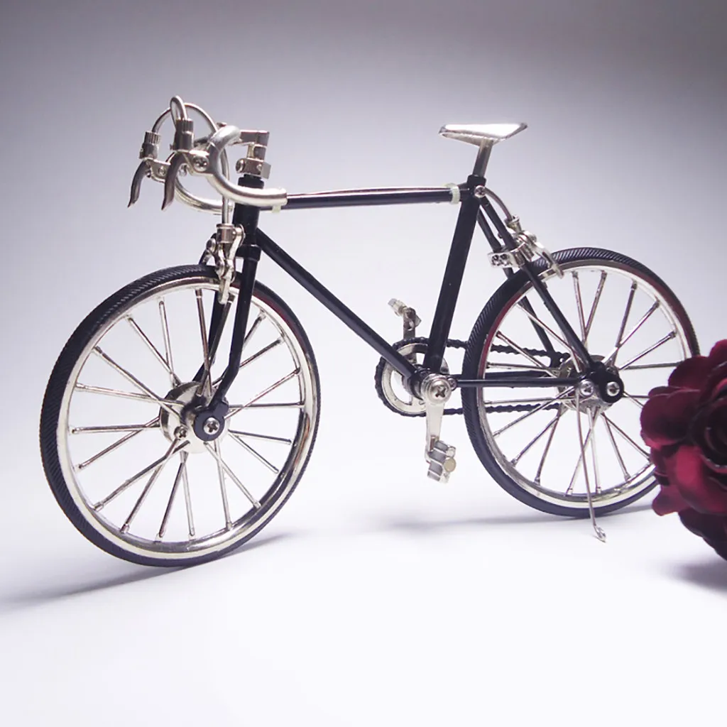 Новые популярные оригинальные сплав имитационная модель велосипеда украшения мини велосипеда игрушка в подарок Дисплей модель велосипеда