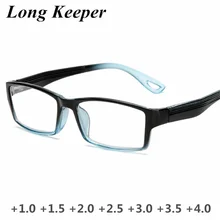 Для мужчин чтения квадратная оправа для очков очки Для женщин женские дальнозоркостью диоптрий мужской прицел цвет: черный, синий 100 150 200 250 300 350 400