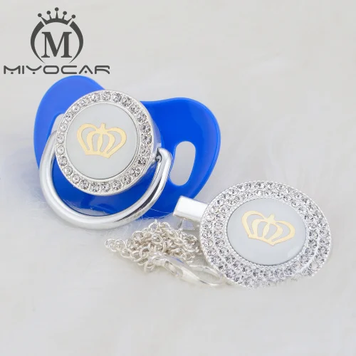 MIYOCAR, 11 цветов, серебристая, блестящая, Золотая Корона, пустышка и пустышка, без ВПВ, пустышка, шикарный, уникальный дизайн, GCR2-1 - Цвет: GCR2-6-1 0-6m