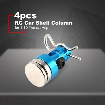 

4Pcs Invisible Body Post Mount Contact Shell Column + Clips for 1/10 RC Drift Car Traxxas HSP