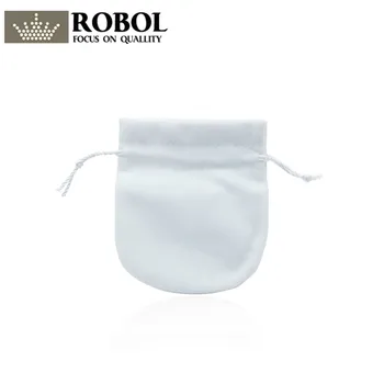 

RLLEN OIriginal Charm Women's Ring Beaded Jewelry Fashion White Storage Protection Velvet Bag Simple Brand Gift Packaging Bag