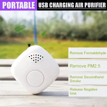 

Portable Car Air Purifier Negative Ion Ozone Generator Sterilization Odor Freshener Home Small Air Conditioning Appliance 1W 5V