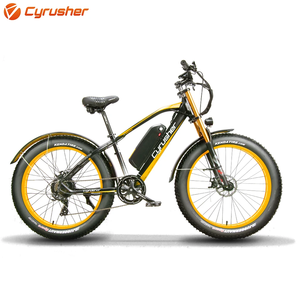 Cyrusher Electric Bicycle 48V 750W 17ah Fat ebike Mountain Electric font b Bike b font Motorcycle
