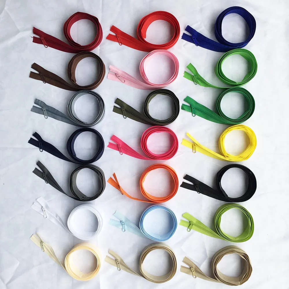 3# 1~20 Meters Long Nylon Coil Zippers In Rolls with 2~40 Pieces Zipper Sliders For Tailor DIY Sewing Quilt Cover Bag Zipper