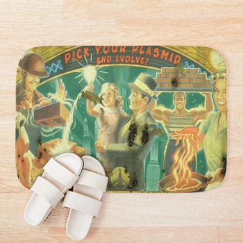 

BioShock – Pick Your Plasmid and Evolve! Bath Mat 3d Pattern Print Bath Mats Anti Slip Soft Washable Bathroom Mat
