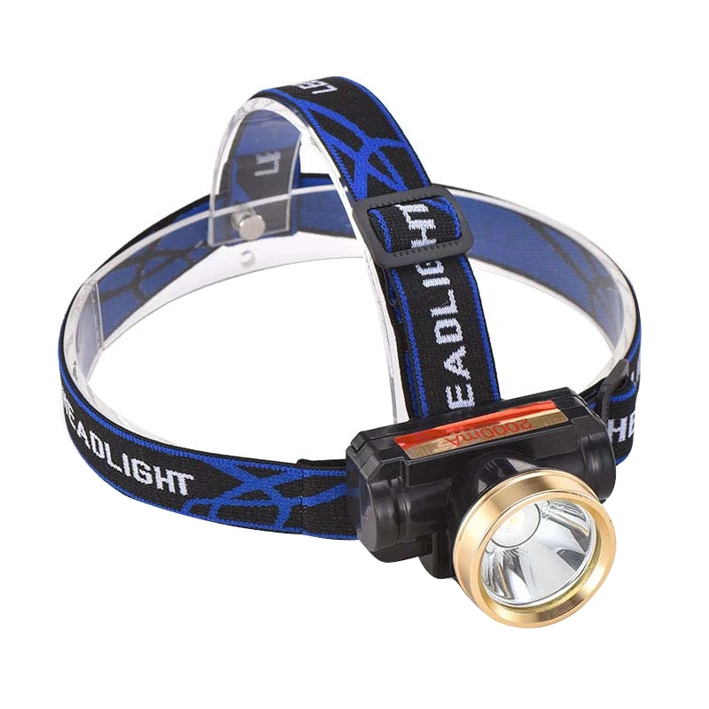 Super Bright LED Headlamp Waterproof Headlight Rechargeable Adjustable Head Light Sports Camping Hiking Fishing Head Lamp Headli - Цвет: Синий