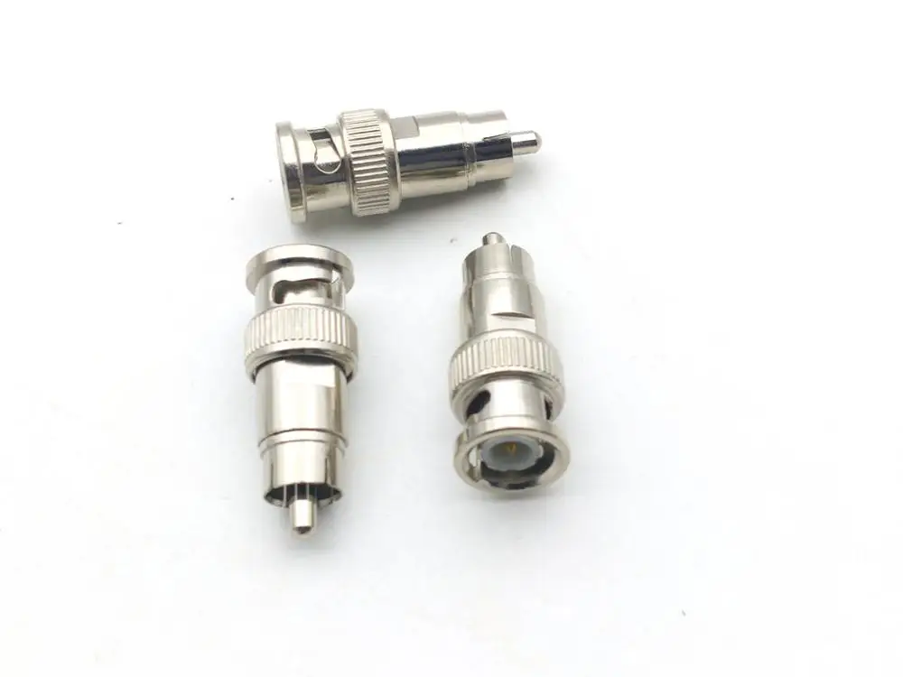 100 шт. адаптер стандарта BNC штекер на RCA Штекер прямой|plug male|plug bncplug adapter |