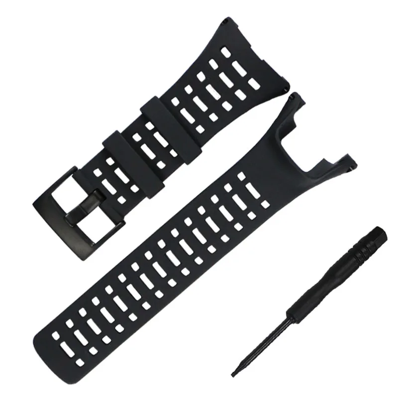 Резиновый ремешок для часов Suunto Ambit 3 пиковый/спортивный/бег/2/2 S/2R/1 умный браслет со стальной застежкой - Цвет ремешка: Black buckle 1