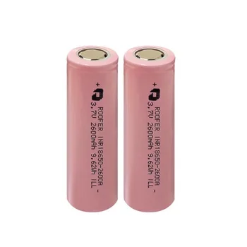 

VBLL 2PCS Roofer INR 18650 25R 2600mAh Rechargeable 3.7V Battery for Radio Battery Flashlight Battery