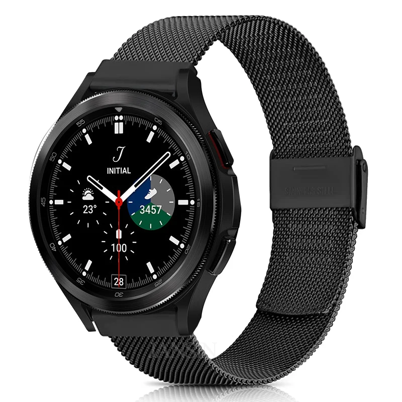 Milanese Strap For Samsung Galaxy Watch 4 Classic 42mm 46mm Stainless Steel  Metal Correa For Galaxy Watch 4 44mm 40mm Bracelet - Watchbands - AliExpress