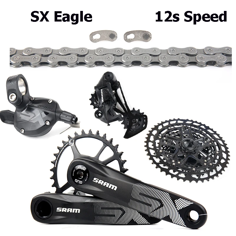 SRAM SX EAGLE 12 speed Groupset Kit 1x12 11-50T DUB Trigger Shifter Derailleur Chain Crankset with PG1230 Cassette