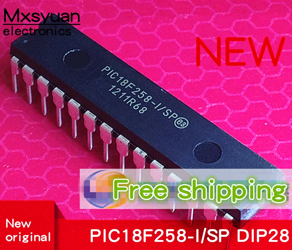 5 шт. PIC18F258-I/SP PIC18F258 18F258-I/SP DIP-28 высокопроизводительный Улучшенный микроконтроллер для вспышки