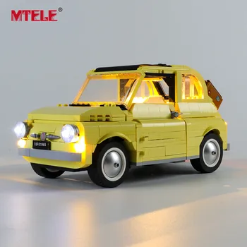 

MTELE Brand LED Light Up Kit For Creator Fiat 500 Car Toys Lighting Set Compatile With 10271 NO Blocks Model