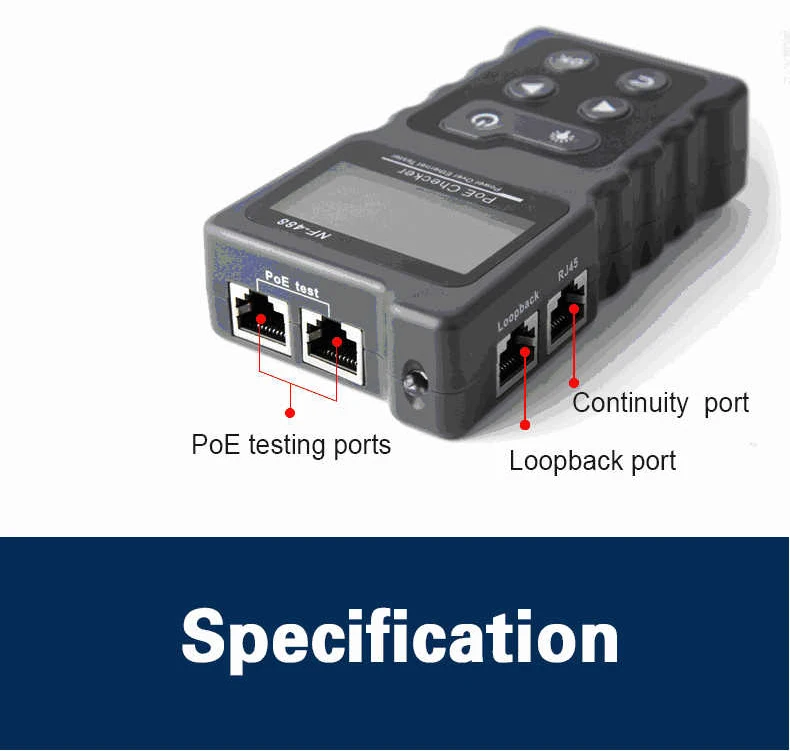 TISHRIC NSS-468A LAN Network Cable Tester Tester Cable Tester RJ45 RJ11 Crimper Pliers Portable Lan Cable Tester Network Tester