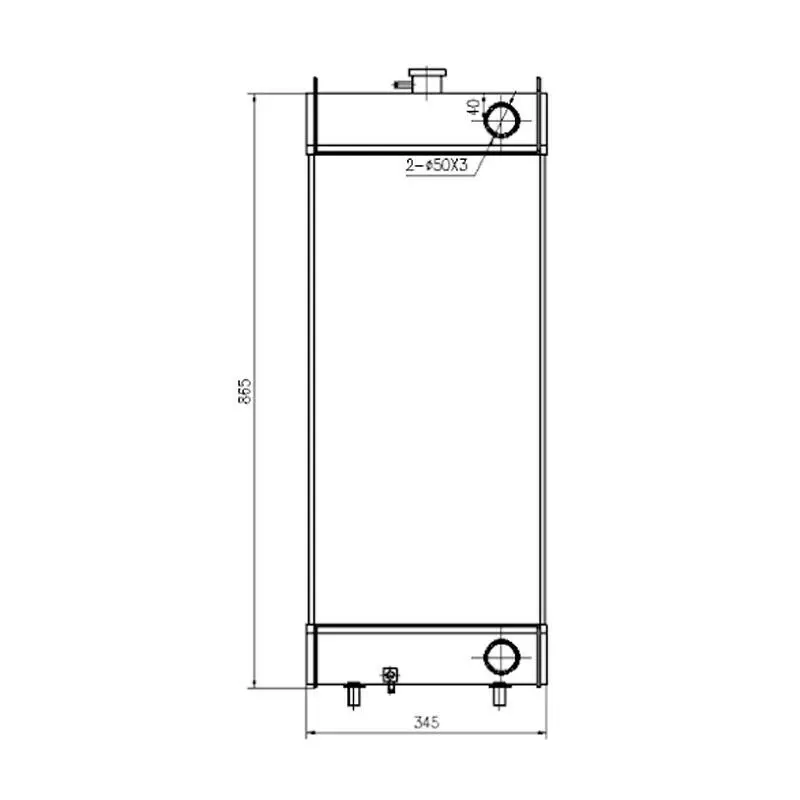 

Радиатор водяного бака 418-03-31112 418-03-31113 подходит для фронтального погрузчика Komatsu WA200-5