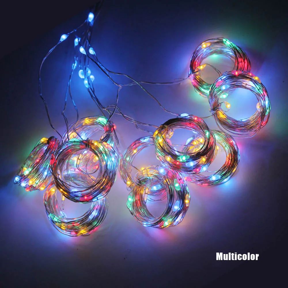 Multicolor ANBLUB 3 м USB светодиодный гирлянда для занавесок, гирлянда с дистанционным управлением для нового года, Рождества, свадьбы, домашнего декора - Испускаемый цвет: Multicolor