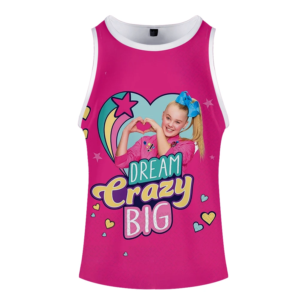 Новинка, JOJO SIWA, 3D принт, топы, для женщин/мужчин, летний, крутой, без рукавов, жилет,,, Повседневная Уличная одежда