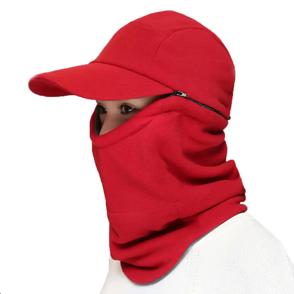 hat with brim and ear flaps