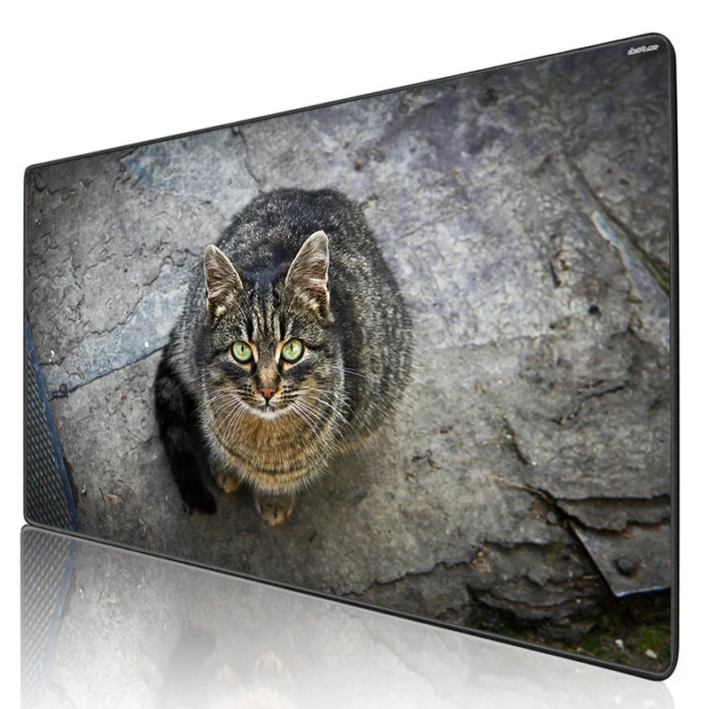 

XGZ Cat with A Nice Coat Gaming Mouse Pad table Computer Notebook Keyboard Mat Coaster Rubber Anti-skid Large Size Mousepad