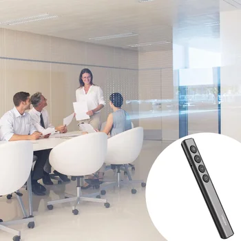 

1Pc Wireless Exquisite Convenient Projection Pointer Remote Control Pen PPT Clicker Presenter for School Home Office
