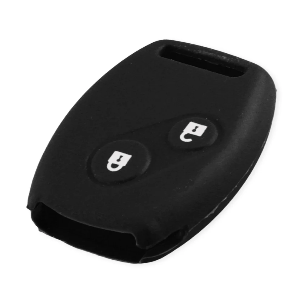 KEYYOU 30X2 кнопки силиконовый чехол для ключей от машины крышка протектор FOB для Honda Civic Jazz пилотное соглашение CR-V для стилизации автомобильного пульта чехол