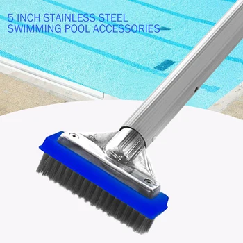 

5 inch Swimming Pool Wire Brush Portable Hot Tub Pool SPA Wall Floor Algae Dirt Cleaning Tools Broom Swimming Pool Accessories