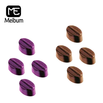 

Meibum 24 Cavity Chocolate Mold Coffee beans Pattern Candy Chunk Polycarbonate Mould Cake Decoration Confectionery Baking Tray