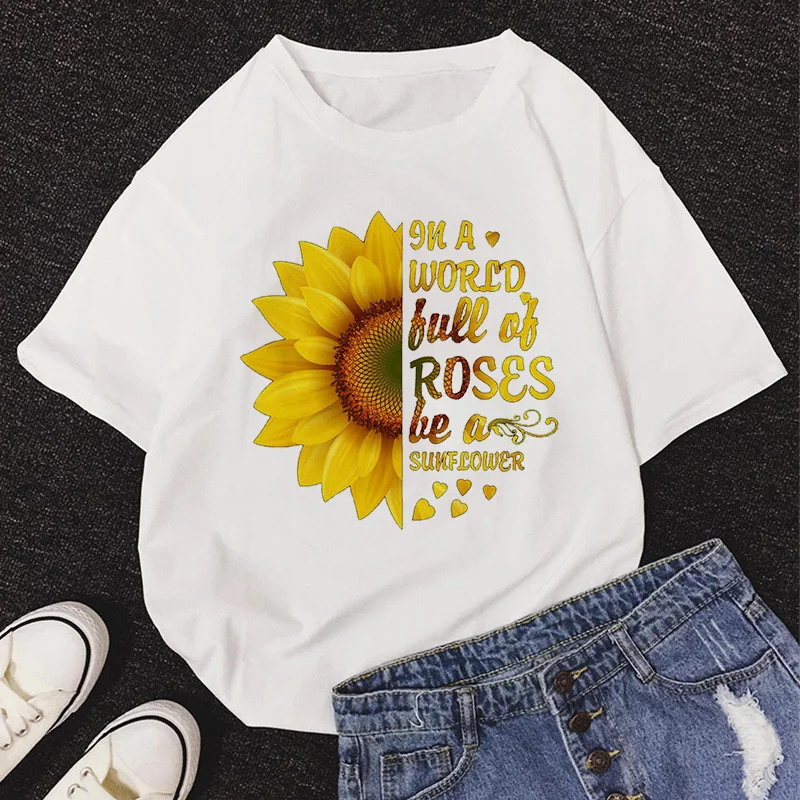 2020 New Summer DOLCE & BANANA Print T-Shirt Women O-Neck Short Sleeve Cute Cartoon T Shirt For Girls Students Lady Tops Tshirt