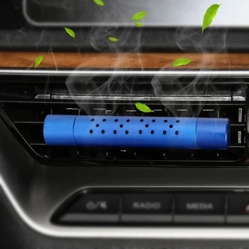 

LEEPEE With 5 Free Aroma Sticks Car Air Freshener Solid Perfume Diffuser Car Fragrance Air Outlet Aromatherapy Clip