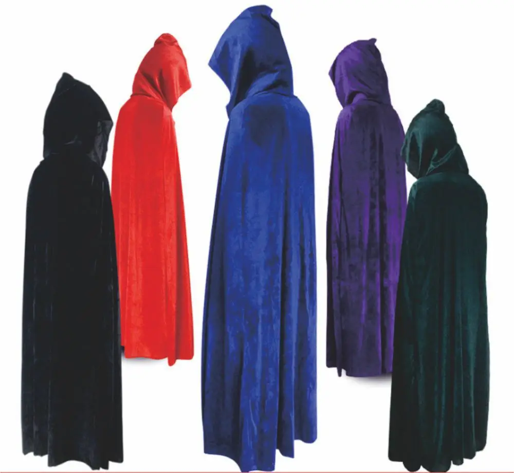 

Halloween costume death terror cape wizard robe