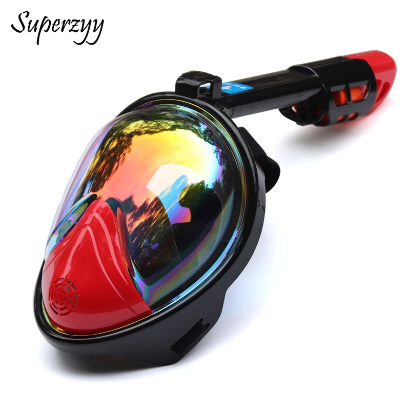 

Diving Mask Full Face Anti-fog Snorkeling Mask Underwater Scuba Spearfishing Mask Children/Adult Glasses Training Dive Equipment