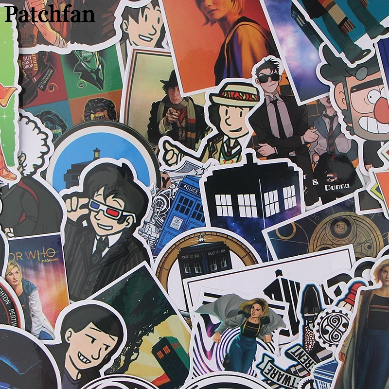 Patchfan 37 шт. Доктор Кто мультфильм забавные наклейки пакеты письмо Творческий мультфильм стиль DIY настенный телефон Скрапбукинг альбом A2302